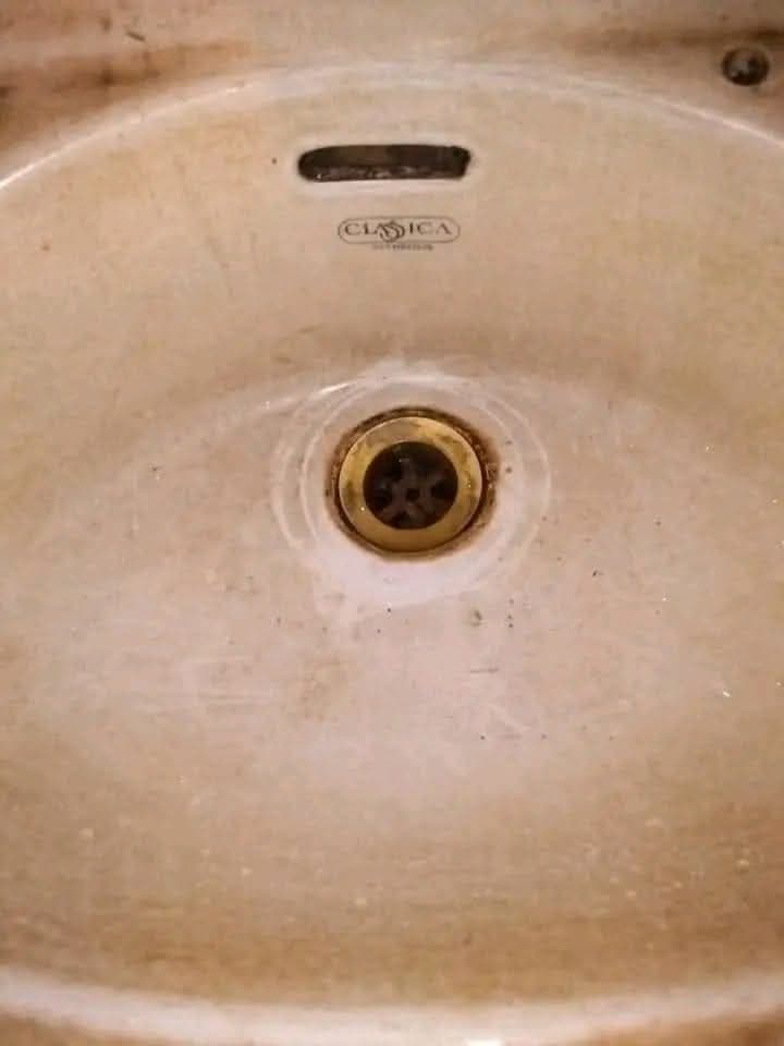 Bathroom Sink — Before & After — Before
